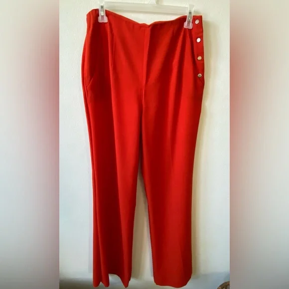 Zara Womens Stylish Red Women's Pants M - Picture 1 of 3